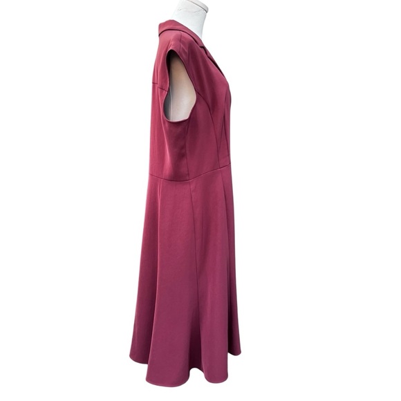 MM Lafleur - Burgundy Women's Dress - Size 16 - Picture 7 of 13